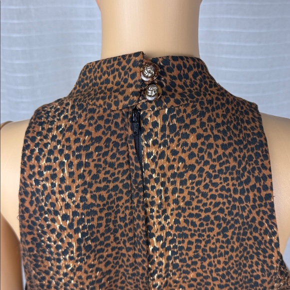 M.J.Carroll leopard Print Jumpsuit, Size 5-6 - Picture 10 of 17
